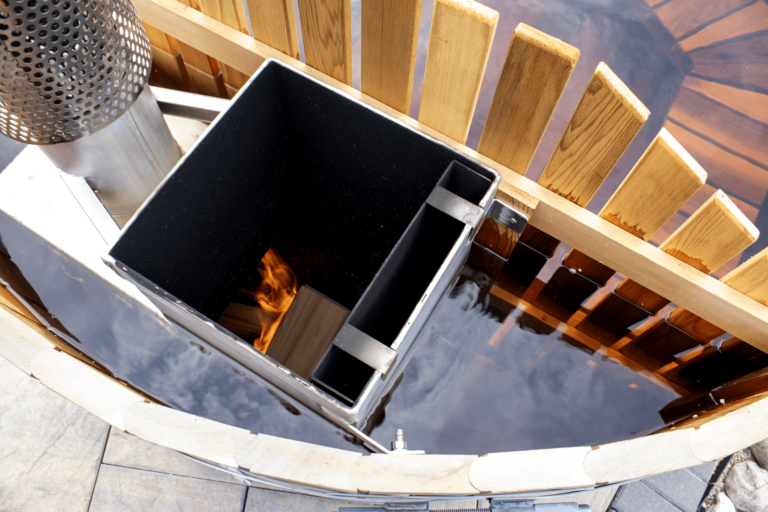 Wood Fired Hot Tub Heater